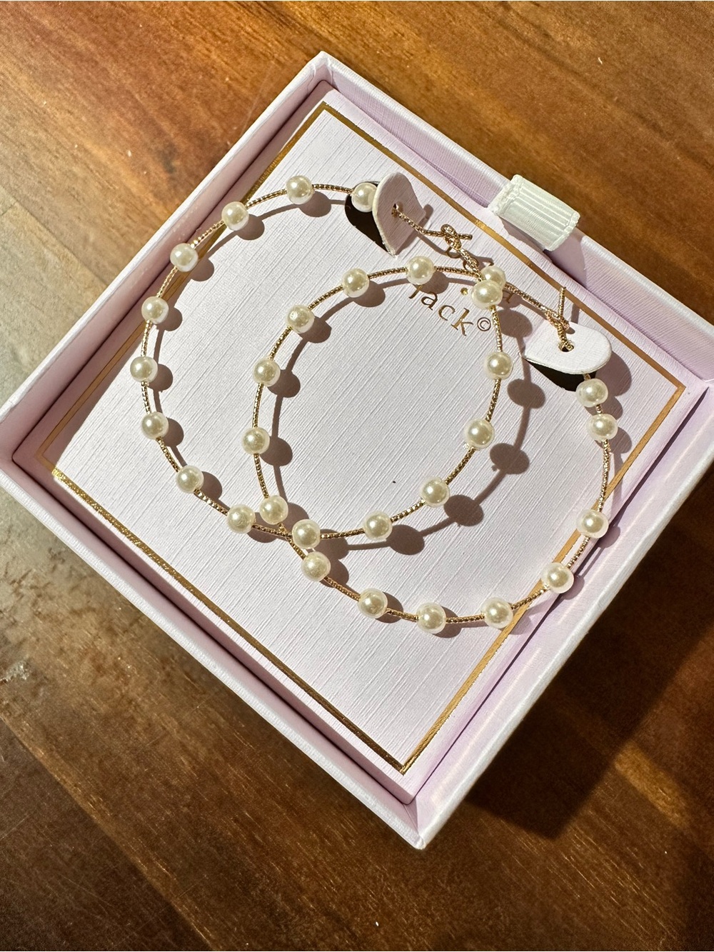 Jack by BB Dakota Gold Hoop Earrings with White Pearls
